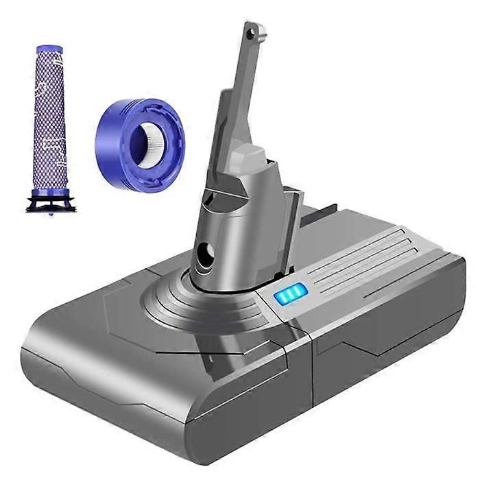 21.6V + Pre-Filter + Replacement Rear Filter compatible Dyson V8 V8 Absolute V8 Animal Batteries Vacuum Cleaner VACUUM ACCESSORY
