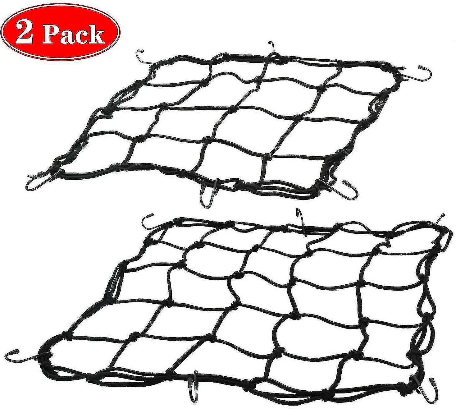 2 Pcs Motorcycle Luggage Net, Bicycle Net, Helmet Net With Hook