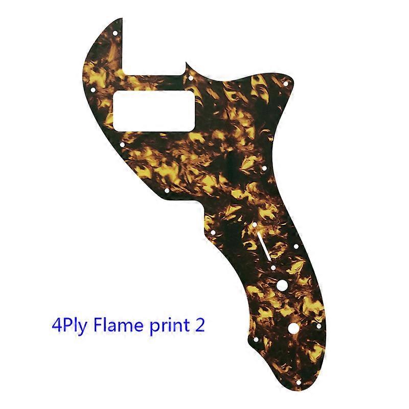Benutzerdefinierte Gitarrenteile für US Tele 69 Gitarre Schlagbrett mit TV Jones Humbucker Scratch Plate Multi Color Choice Flame Pattern