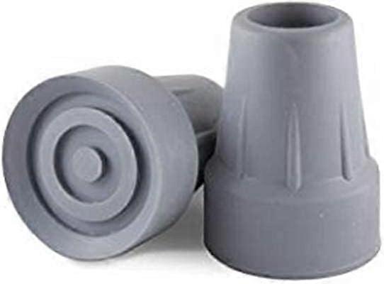 2 Pack Replacement Cane Tips For Elderly Disabled Gray 2.2 >-3
