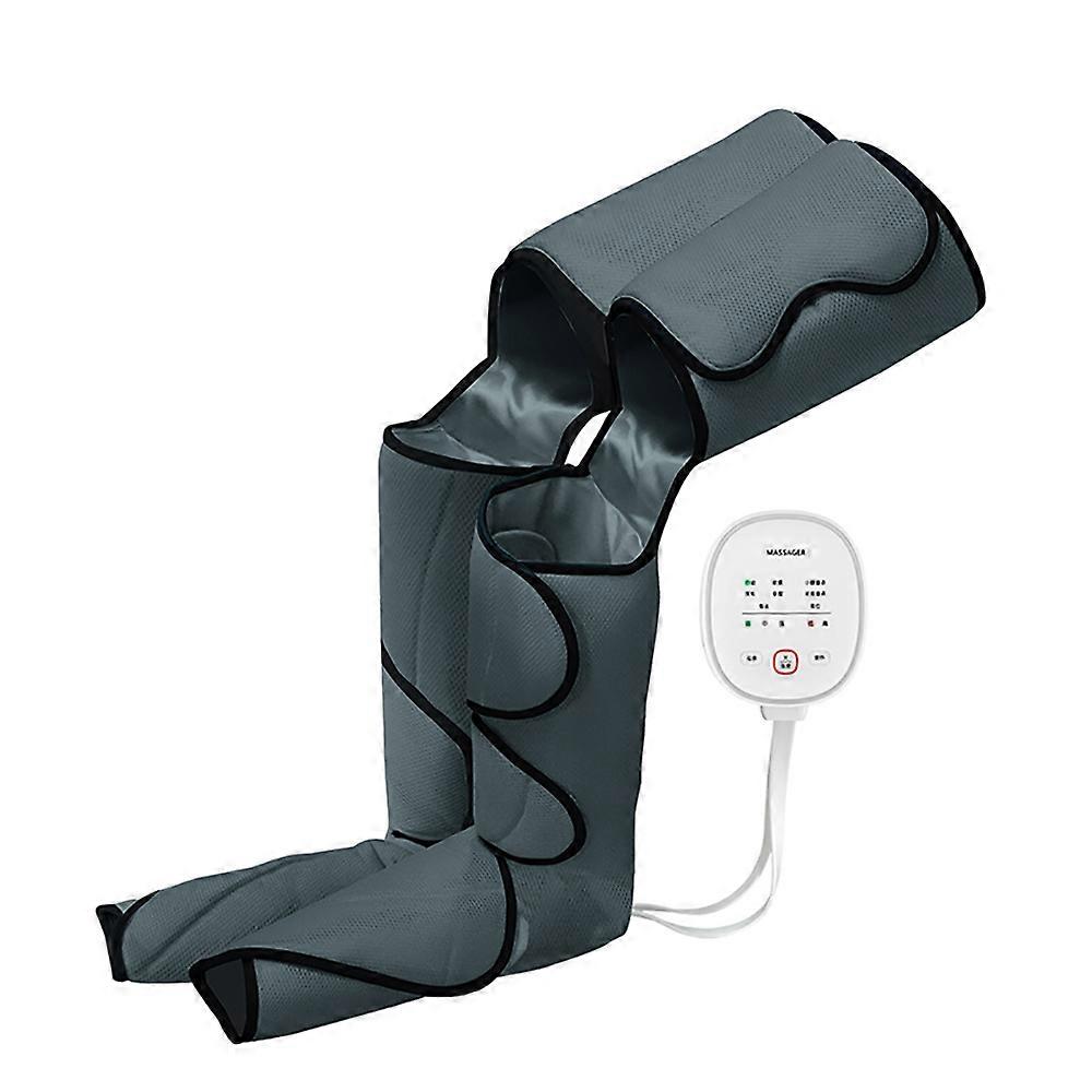Home Use Air Compression Leg Foot Massager With LCD Handheld Controller Air Wraps Leg Compression Hot Compress 6 Modes Massager