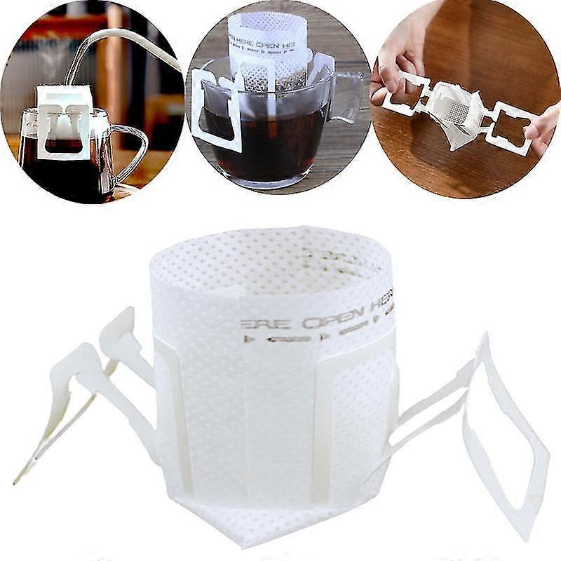 Spsauce Disposable Coffee Mesh Filter Bag Hanging Ear Style Drinking Pouch Tool Coffee Filters
