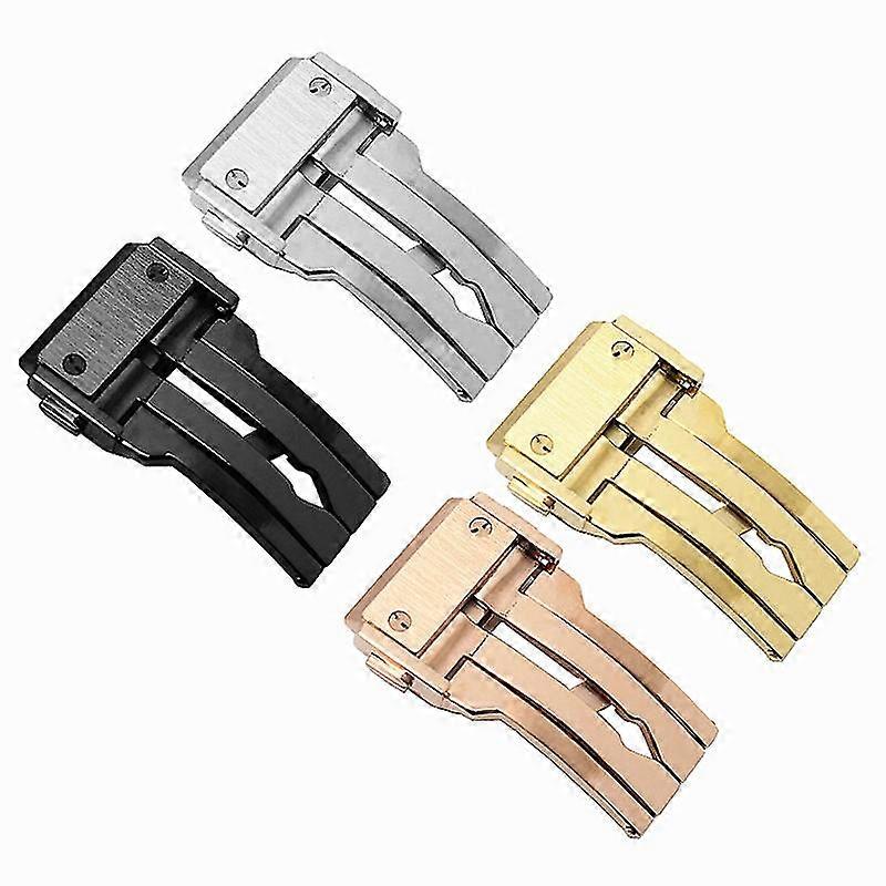 Compatible With Big Bang Silicone Buckle Strap Accessories Black Hublot Rubber Buckle 18 20 22 24mm