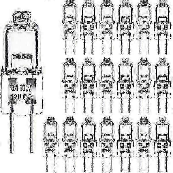 Lămpi cu halogen G4 10w 12v - alb cald - pachet 20