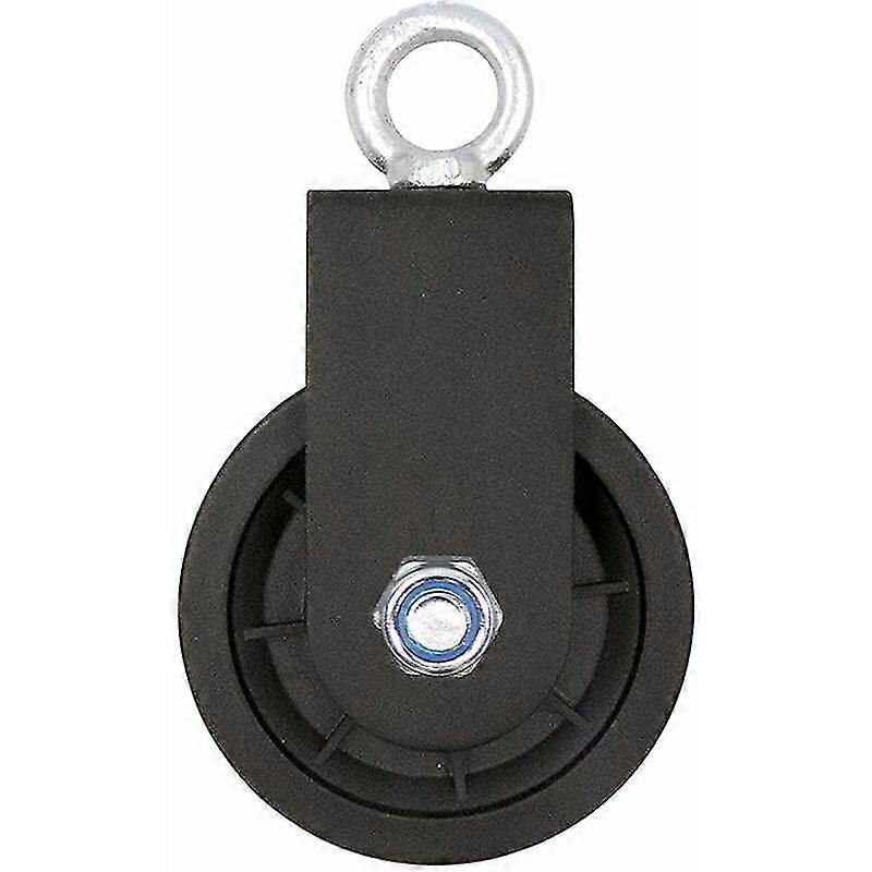Swivel Pulley Block, Single Pulley Block With U-mount Bracket Swivel Lifting Pulley Roller Wheel For Wire Rope Cable Pulley Strength Training, 1pc