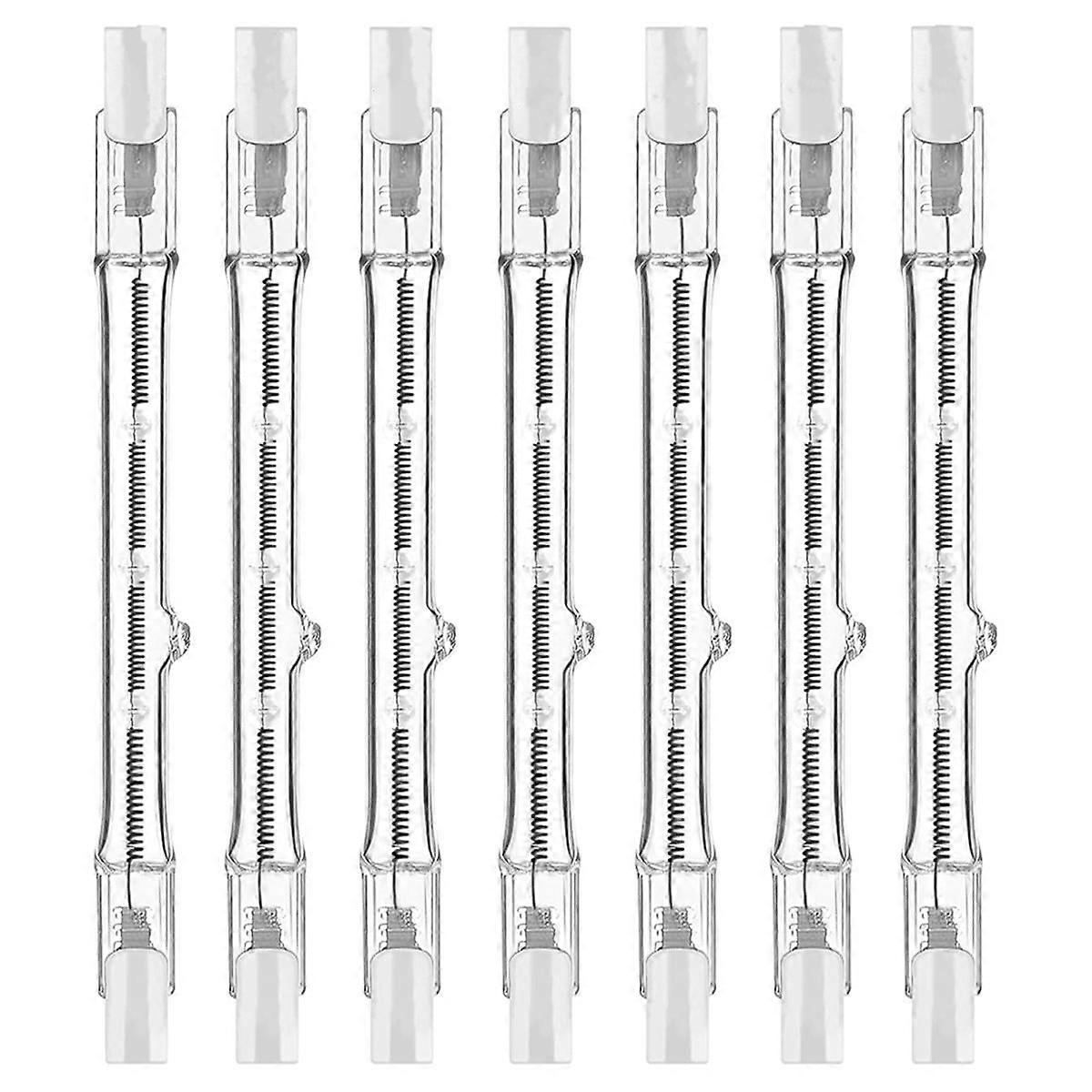 Ampoules halogènes R7s, lot de 7, 118 mm, intensité variable, 230 V, halogènes, ampoule linéaire tungstène, 150 W