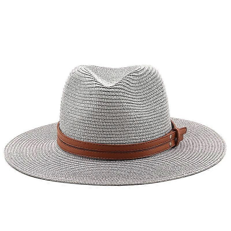 Cappello Da Sole A Tesa Larga Per Donna - Paglia Spiaggia Pieghevole, Protezione UV UPF, Per Viaggi E Vacanze