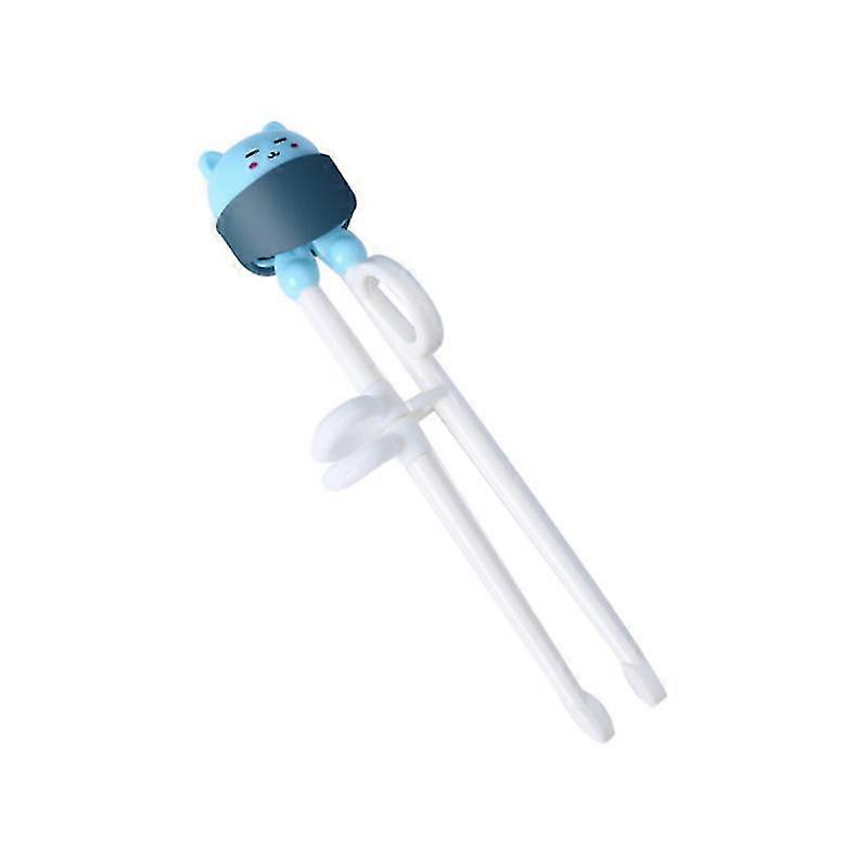 Baby Training Chopsticks For Kids - Use Completely Harmless Material - Anti-dislocation Buckle Design - Includes Portable Box BLUE