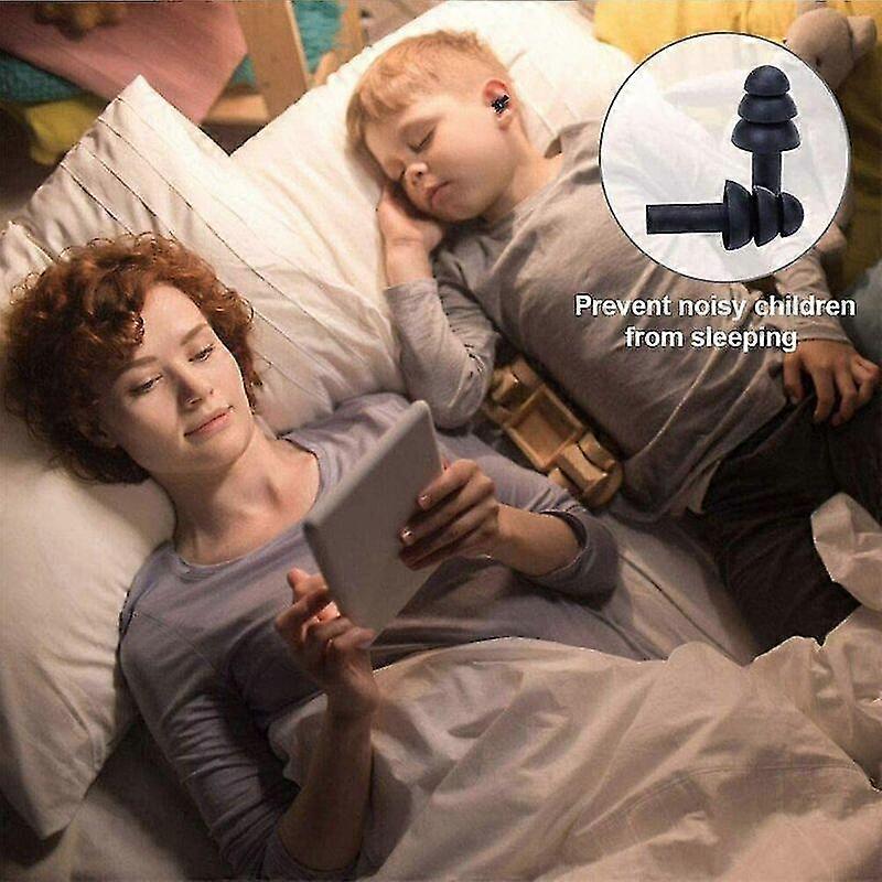 10 Pairs Ear Plugs For Sleeping Soft Silicone Comfortable And Reusable Hearing Protection From Snoring And Swimming