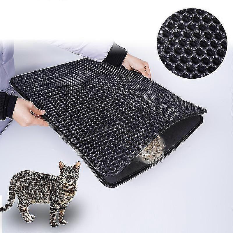 2 Layers Cat Litter Mat Pad Foam Trapper Pet Mat