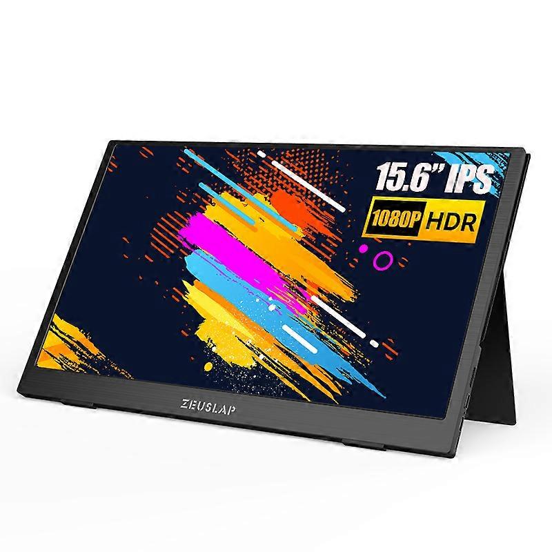 15.6inch USB C HDMI-Compatible 1920*1080P/4K HDR Monitor Metal Ultrathin Portable Screen for PS5 Switch Xbox Gaming Monitor