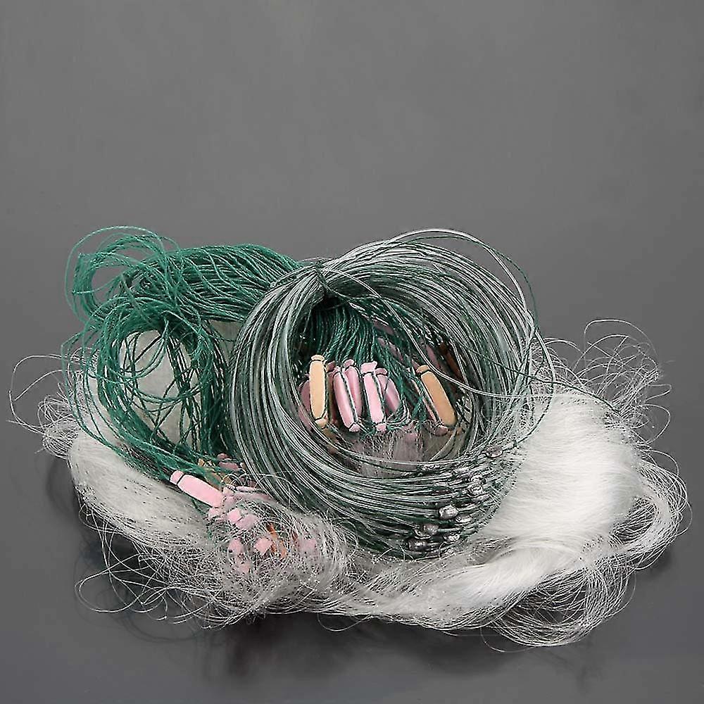 Lixada 25m 3 couches Monofilament Pêche Poisson Filet Maillant avec Flotteur