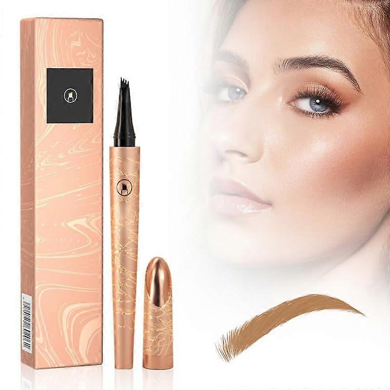 2024 Nouveau crayon à sourcils magique imperméable à l’eau, crayon à sourcils Microblading 3D 4 pointe de fourche, crayon à sourcils à trait fin avec pointe de micro-fourche