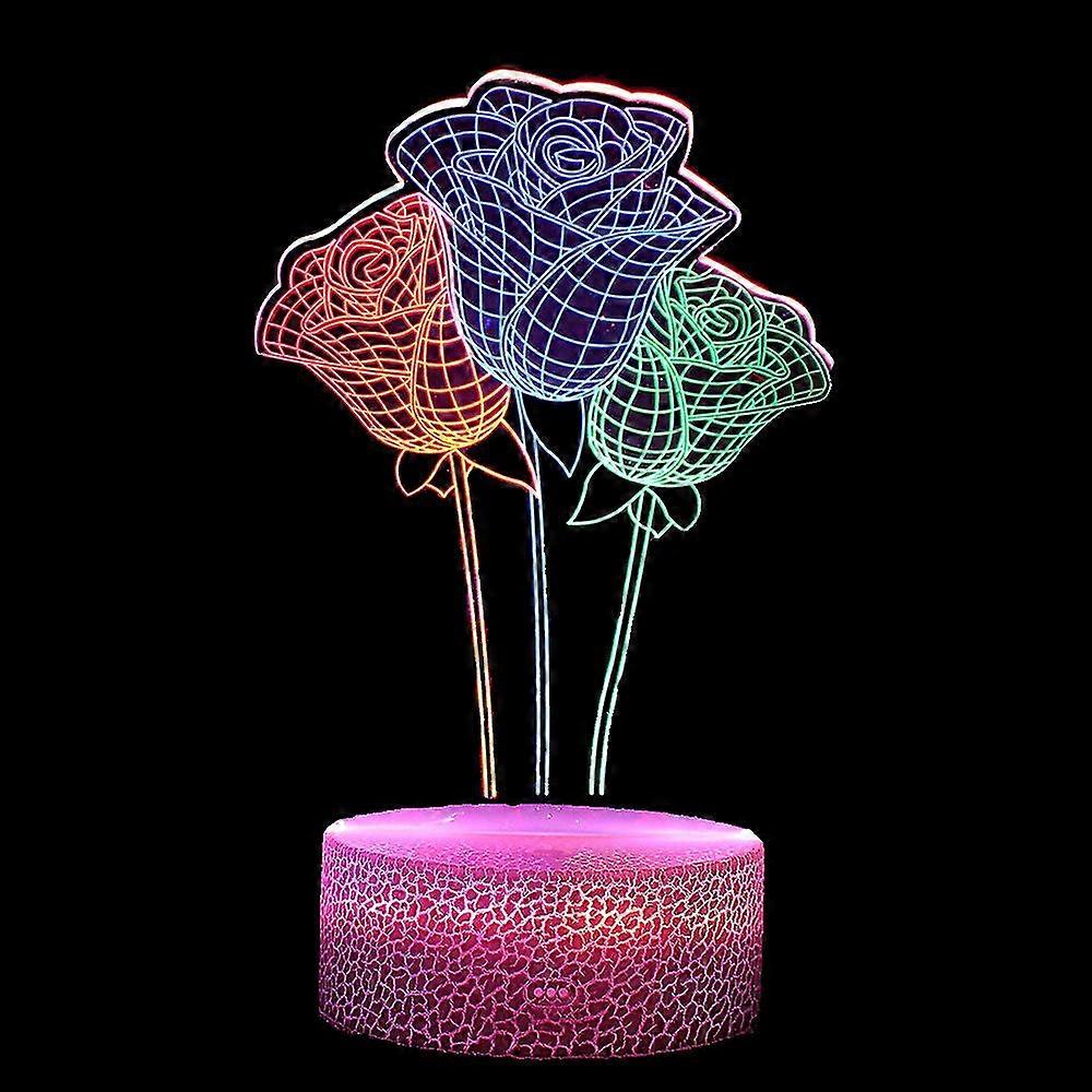 3d Visual Night Light Colorful Dynamic Touch Creative Gift Light With Remote Control #12