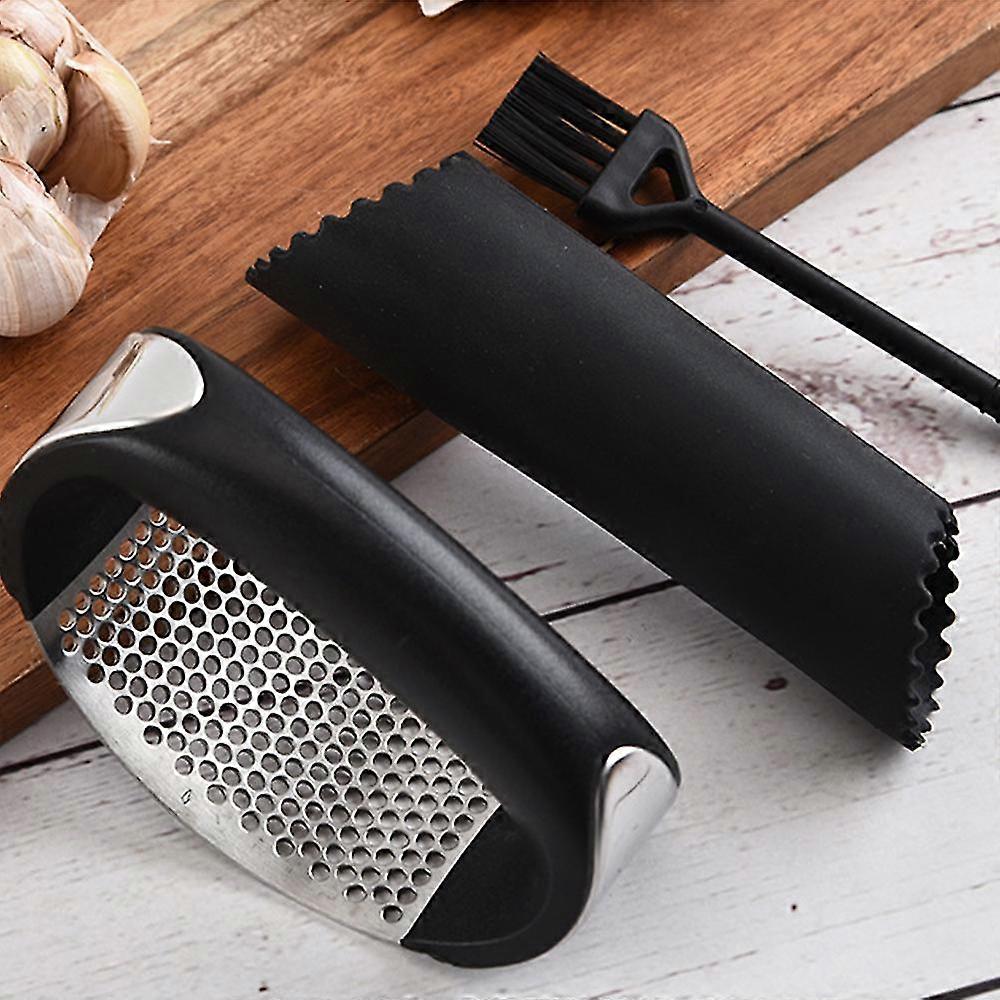 Garlic Press Stainless Steel Ginger Crusher Squeezer Kitchen Gadget
