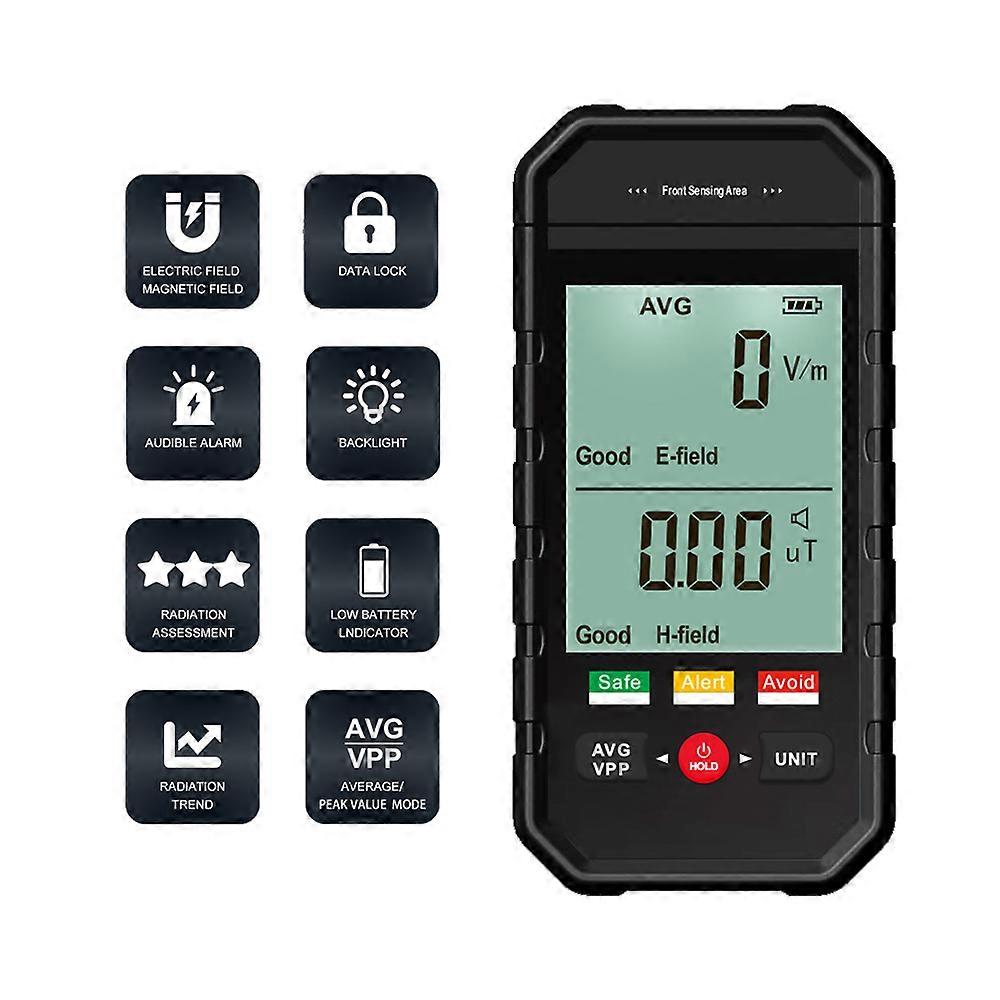 ET925 ET825 Digital LCD EMF Meter Portable Electromagnetic Radiation Detectors Tester Electric Field Magnetic Dosimeter Detector