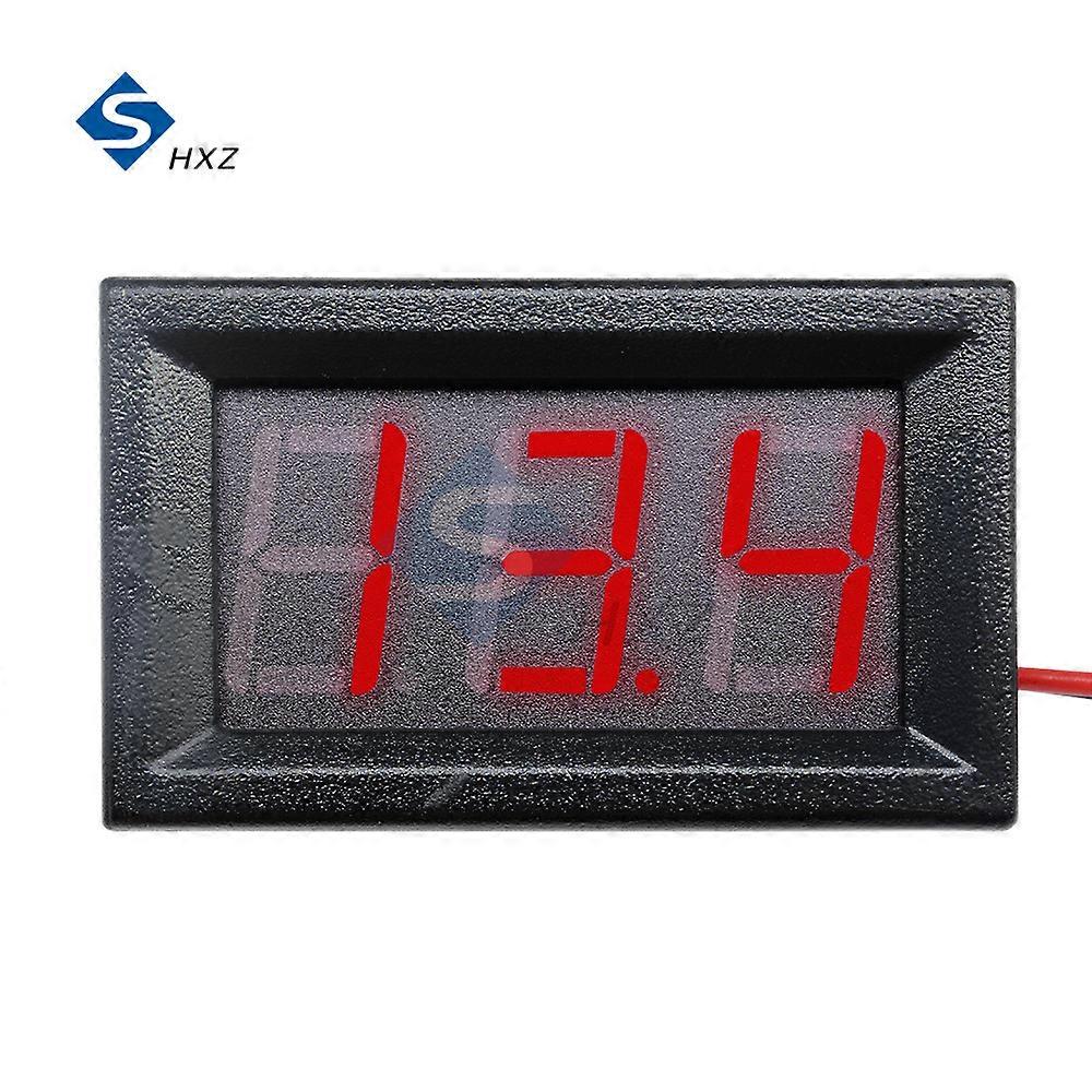 0,56 '' Digitales Voltmeter DC 4,5 V bis 30 V Digitales Voltmeter Spannungsfeld Messgerät Rot / Blau für 6V 12V Elektromobiles Motorrad Auto