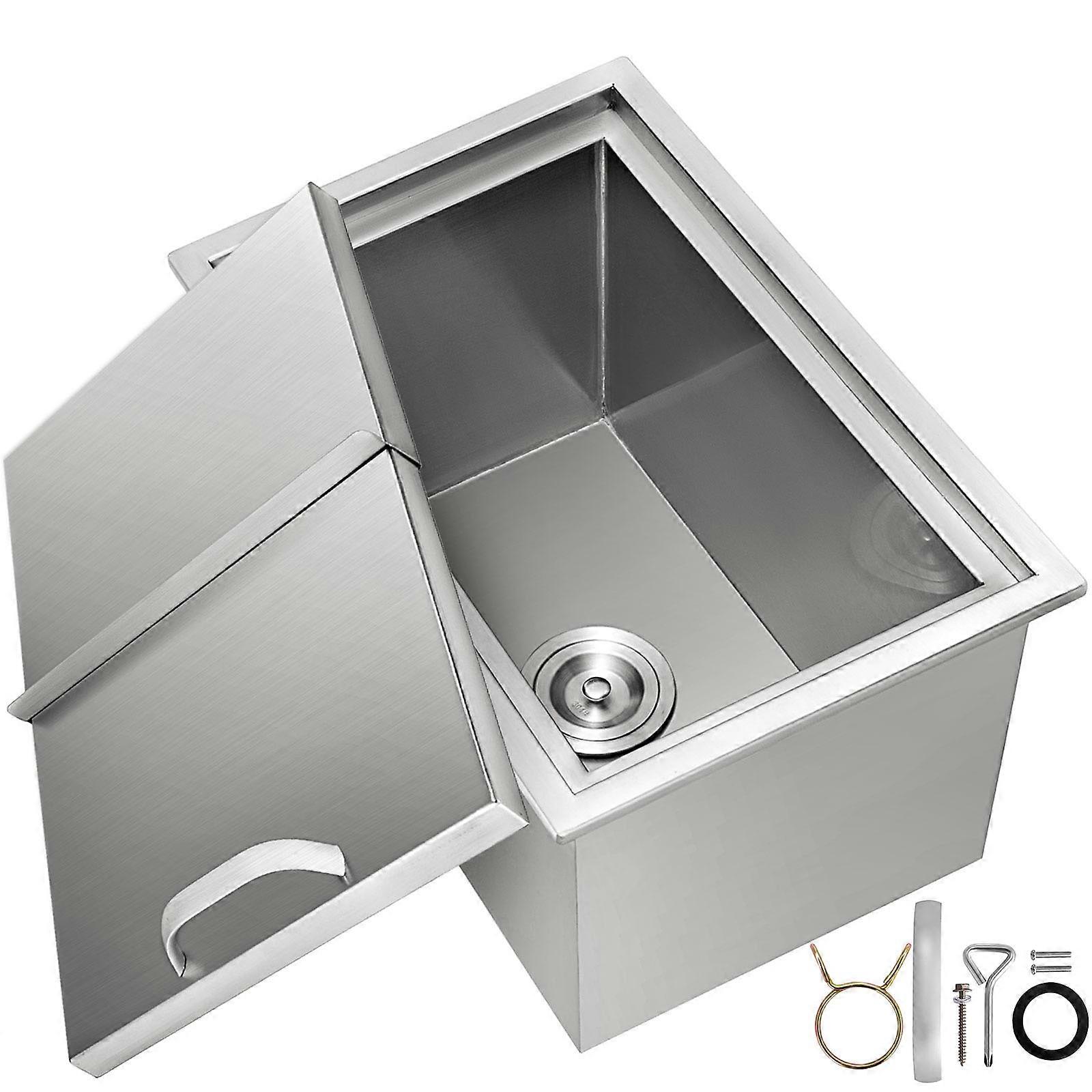 Drop In Ice Chest Kühler Edelstahl mit Push-Pull-Abdeckung
