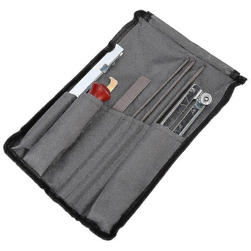 Chainsaw Sharpener Tool Set with 8 Pcs Guide Bar Files for Woodworking