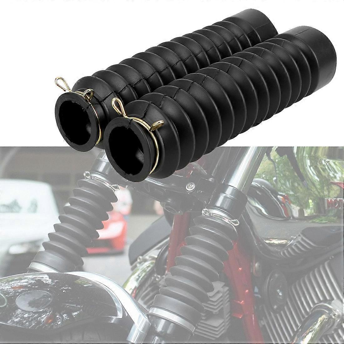 2pcs Rubber Motorcycle Front Fork Cover Gaiters Gators Boot Shock Protector Dust Guard For Motorcycle Off Road Pit Dirt Bike