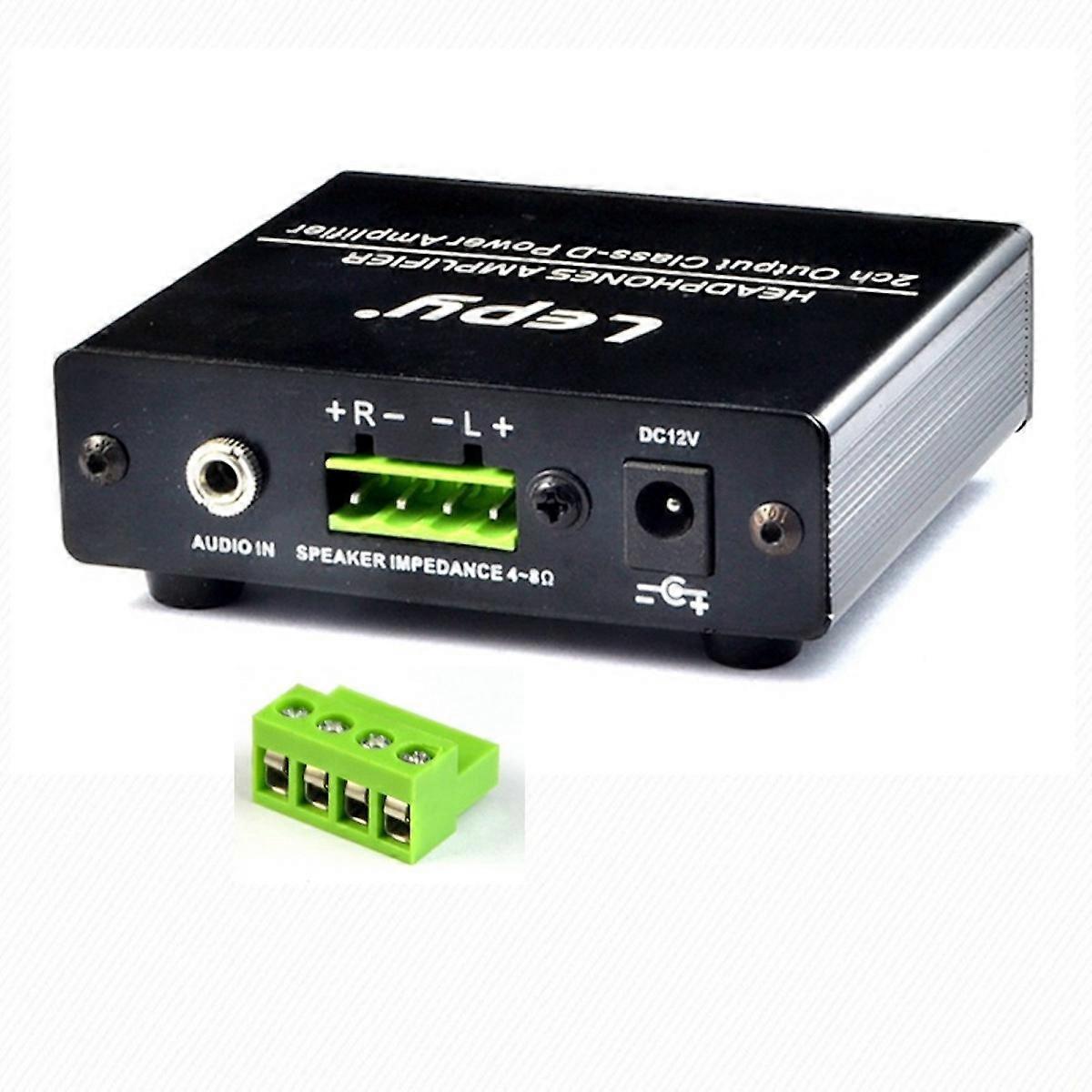 Mini Hi Fi Audio Amplifier Headphones Amplifier 2 Channel Output Class D Power Amplifier