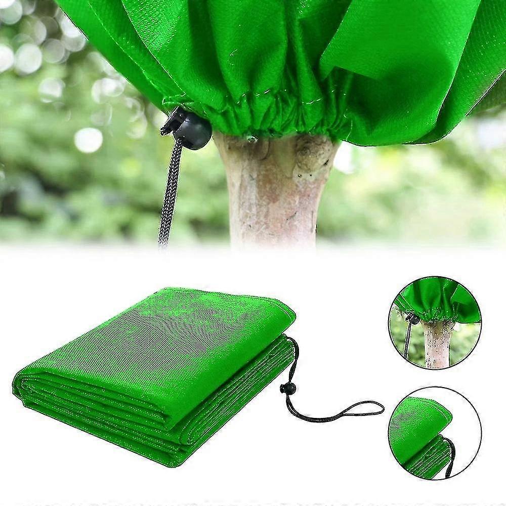 Set Of 3 Protective Covers Th Drawstring For Plants, Frost And Frost Protection Bags (80 X 100 Cm)