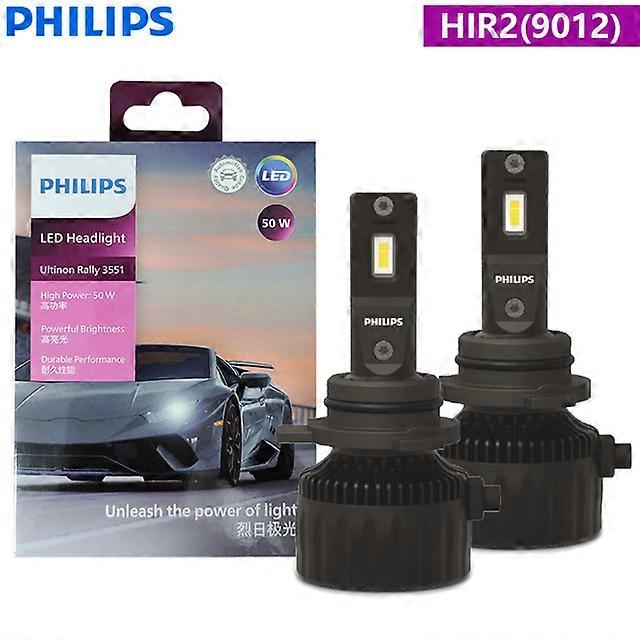 Ultinon Rally 3551 LED H4 H7 H11 HB3 HB4 HIR2 Max Výkon 50W 4500LM Světlomet do auta 6500K Bílá Max Lumen Watt LED žárovky 2X