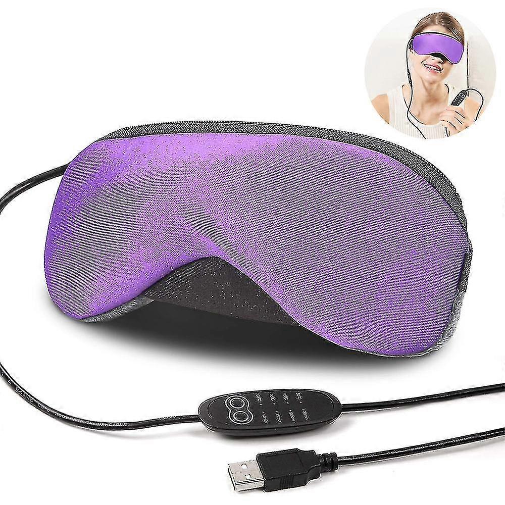 Portable Cold And Hot Usb Heated Steam Eye Mask + Reusable Ice Gels