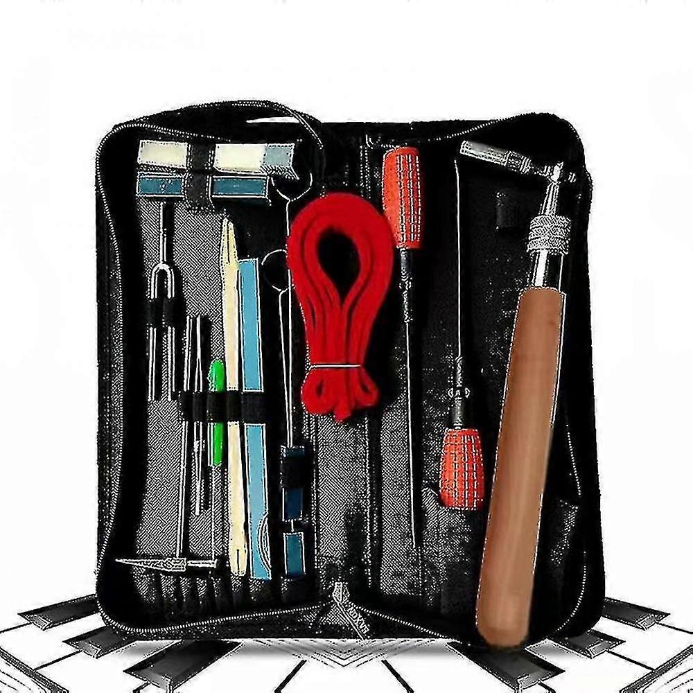 Piano Tuning Kit Professional 16 Piece Piano Tuner Tools QJL