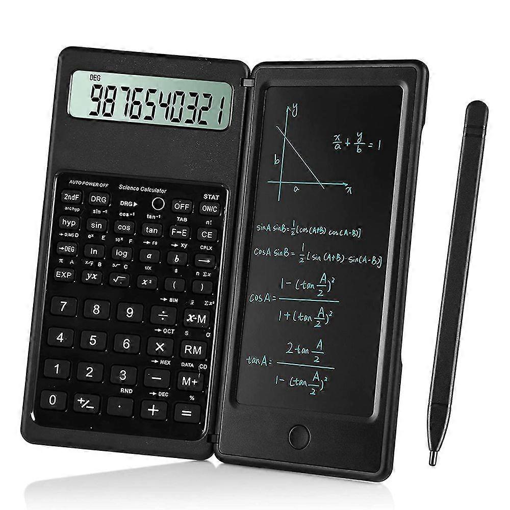 Scientific Calculator for High School, 10 Digit Digital with Erasable Writing Board Math Calculator for Middle School and College