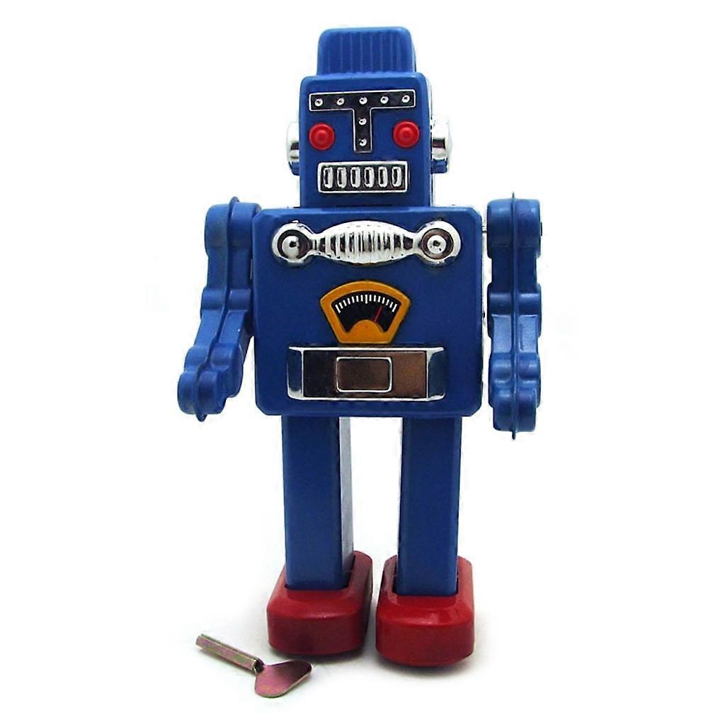 Wind Up Vintage Robot Retro Clockwork Spring for Collection Xmas Gift Party