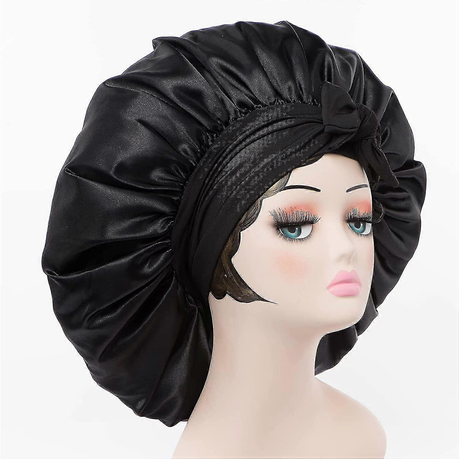 Satin Bonnet Sleep Cap - Extra Large, Double Layer