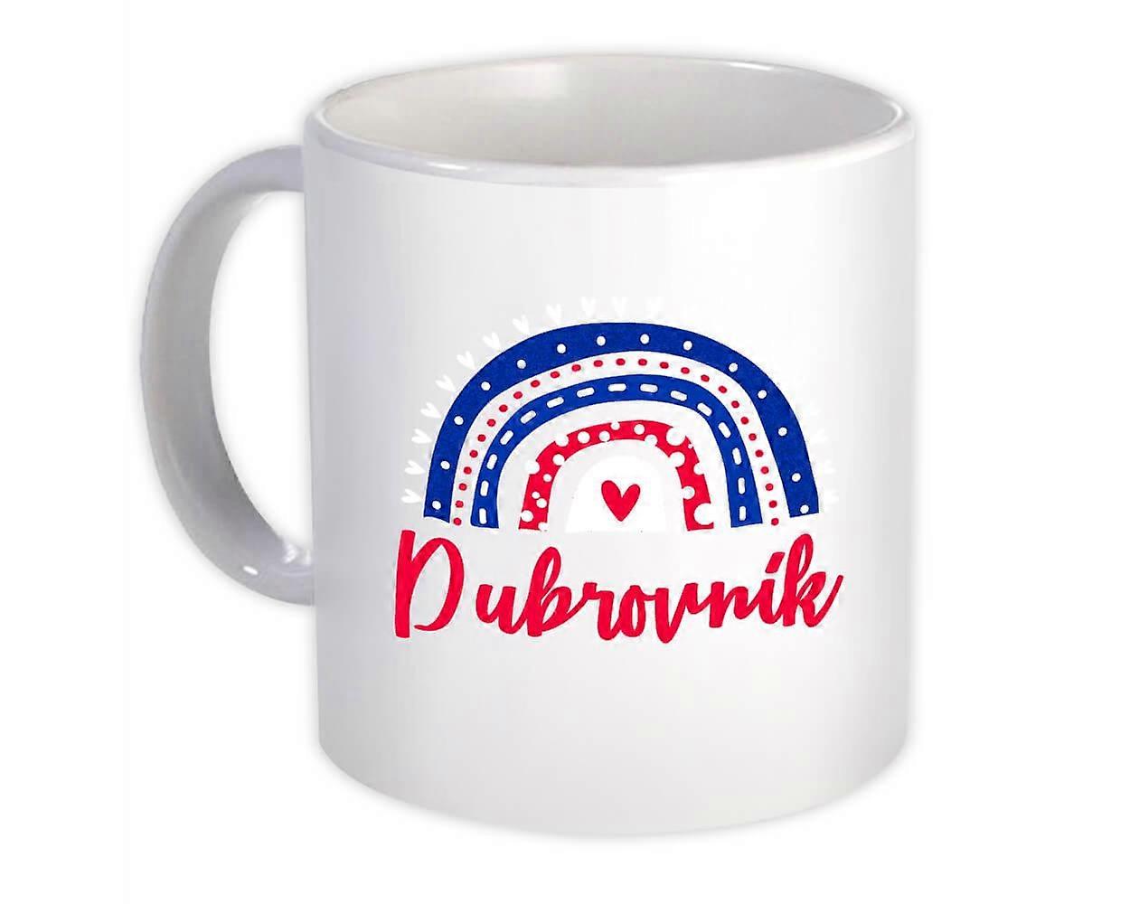 Gift Mug: Dubrovnik Croatia Rainbow