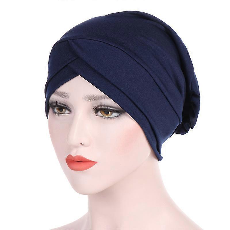 Women Muslim Turban Hat Hijab Head Scarf Chemo Cancer Hair Loss Cap Head Wrap
