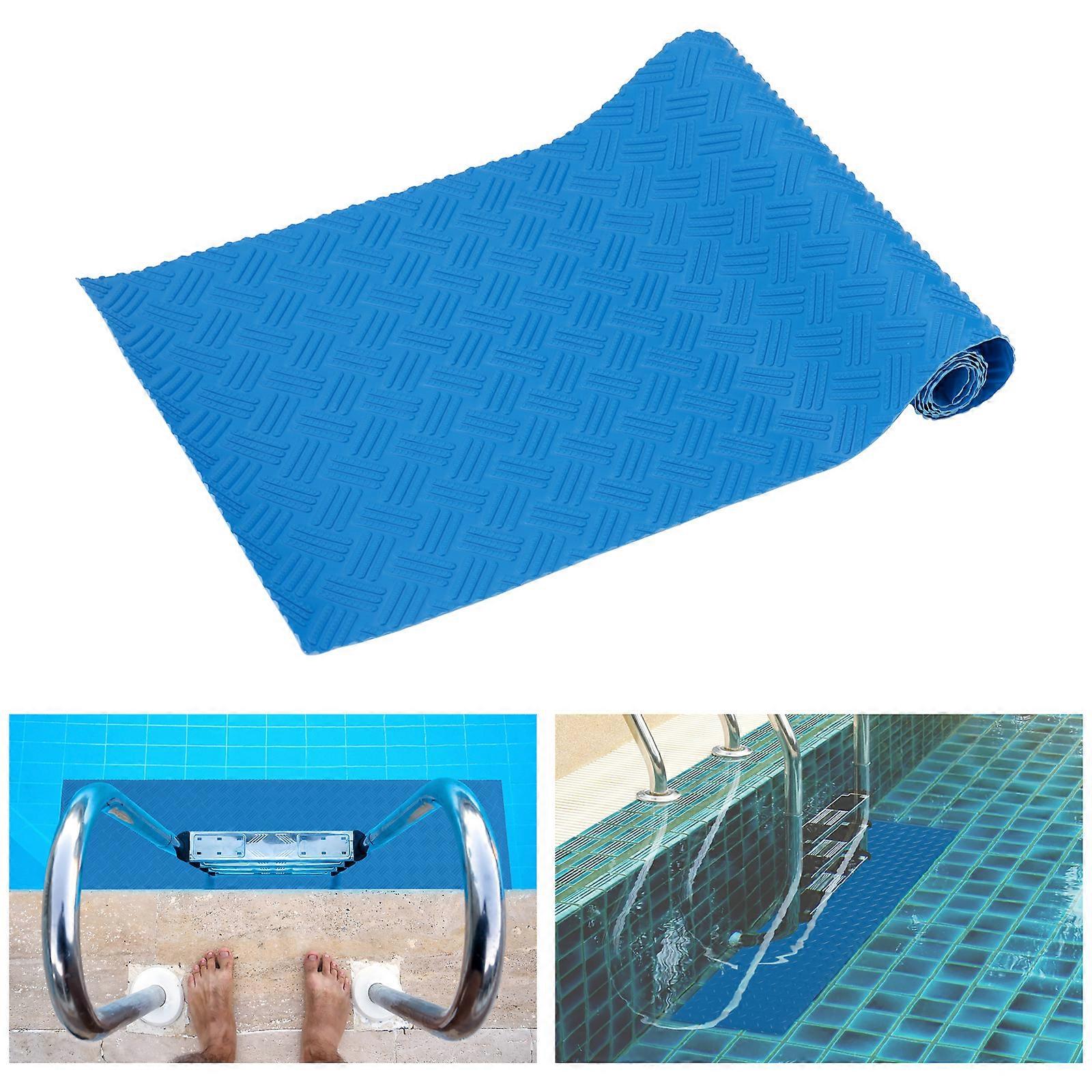 Schwimmbad-Leitermatte - Schützende Poolleiter-Trittmatte mit rutschfester Textur