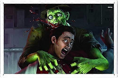 Impressão de Arte de Parede em Lata de Metal (MHB0797) Poster de Decoração 8"x12" Polegadas Casa