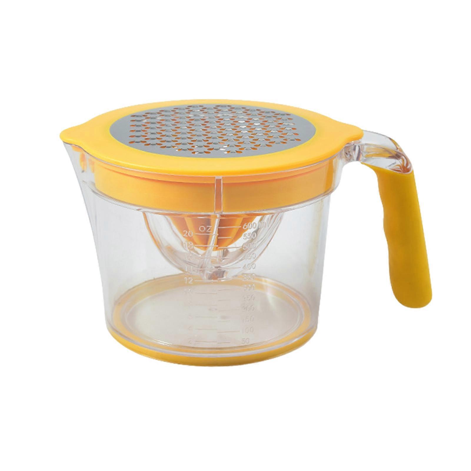 JiKaiX Citrus Juicer with Comfortable Grip Handle Portable 21-Ounce Capacity Easy Squeeze Handheld Manual Citrus Juicer