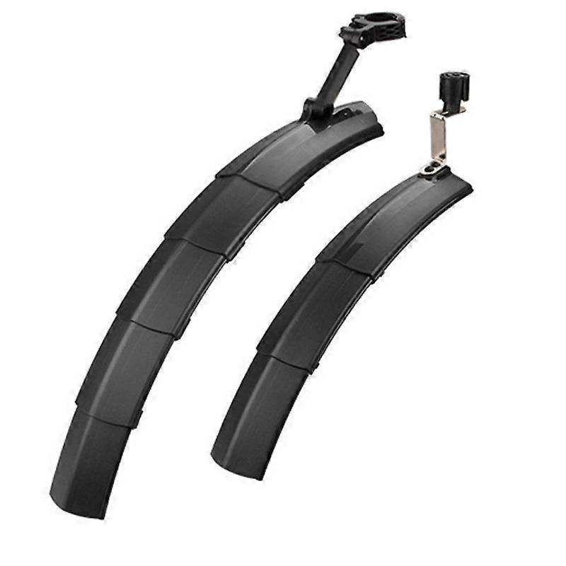 Retractable bicycle fenders, fenders, front and rear 2 set with LED lights