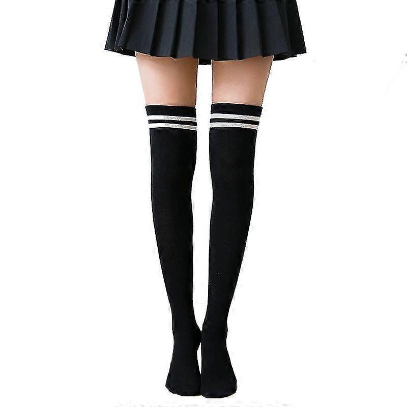 Diz Uyluk Yüksek Çorap Büyük Boy Tüp Bacak Isıtıcı çorap pamuk üzerinde kadınlar