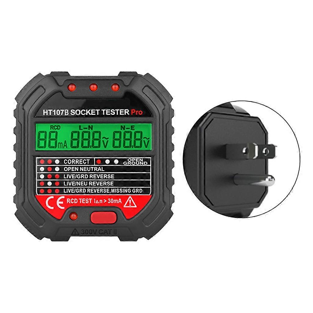 Small Outlet Tester Receptacle Tester with Voltage Display Circuit Analyzers
