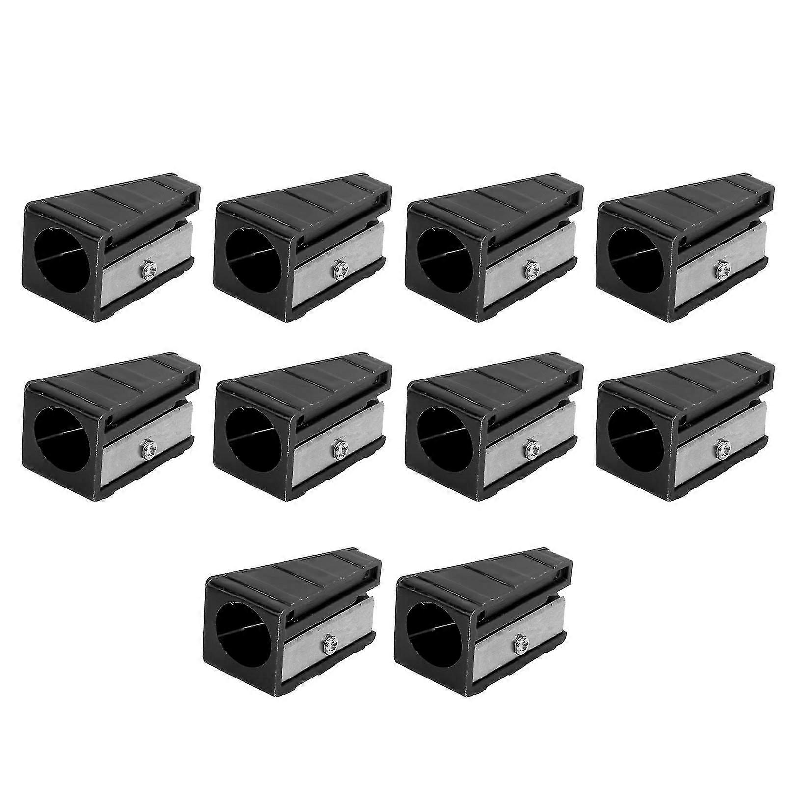 Billiard Cue Tip Shaper Corrector - 10pcs Portable Accessory Pencil Sharpener Shape Black