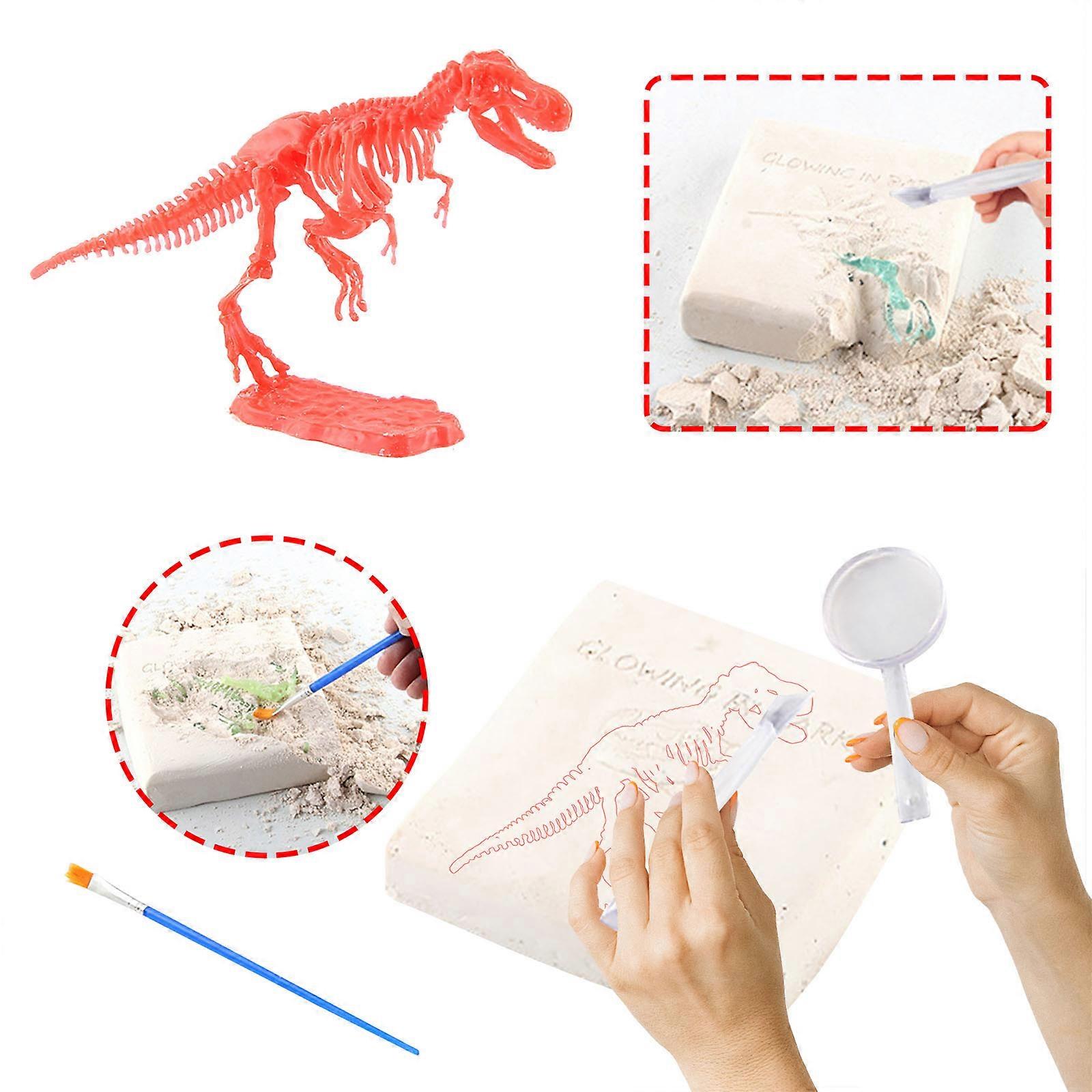 Hand Excavated Luminous Dinosaur Toys And Archaeological Skeletons
