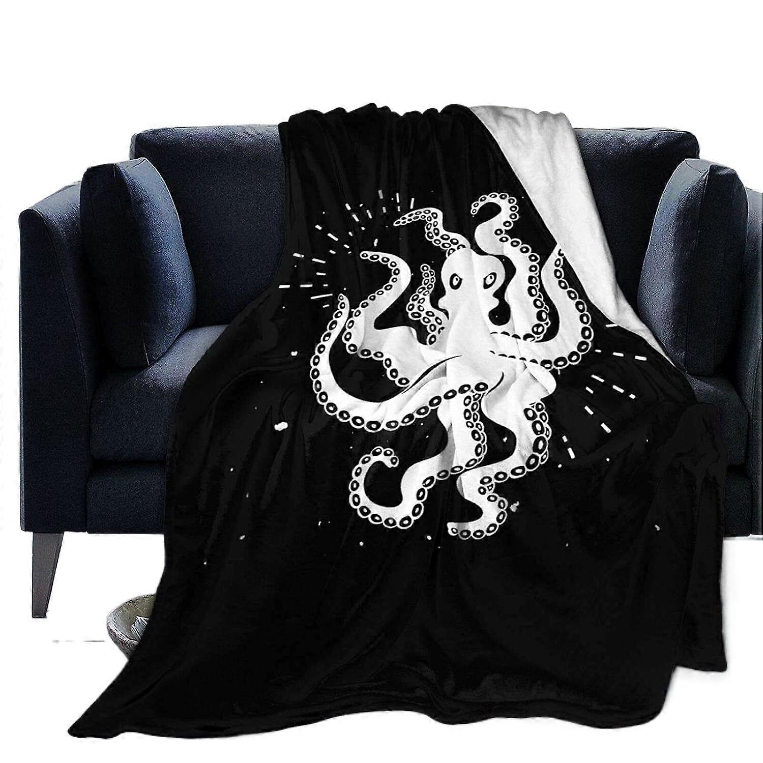 blæksprutte ultra varm kaste fuzzy super bløde vendbare mikrofibertæpper til sofa seng sofainch-r1765
