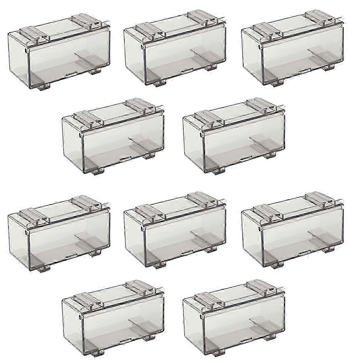 10Pcs Clear Acrylic Display Case for Car Mold, Wheels Car Model Display Case Scale Wheel Display Case