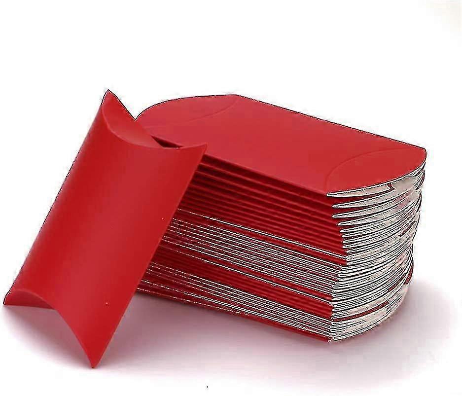 100pcs Wedding Creative Pillow Boxes, Candy Gift Boxes Suitable for Wedding
