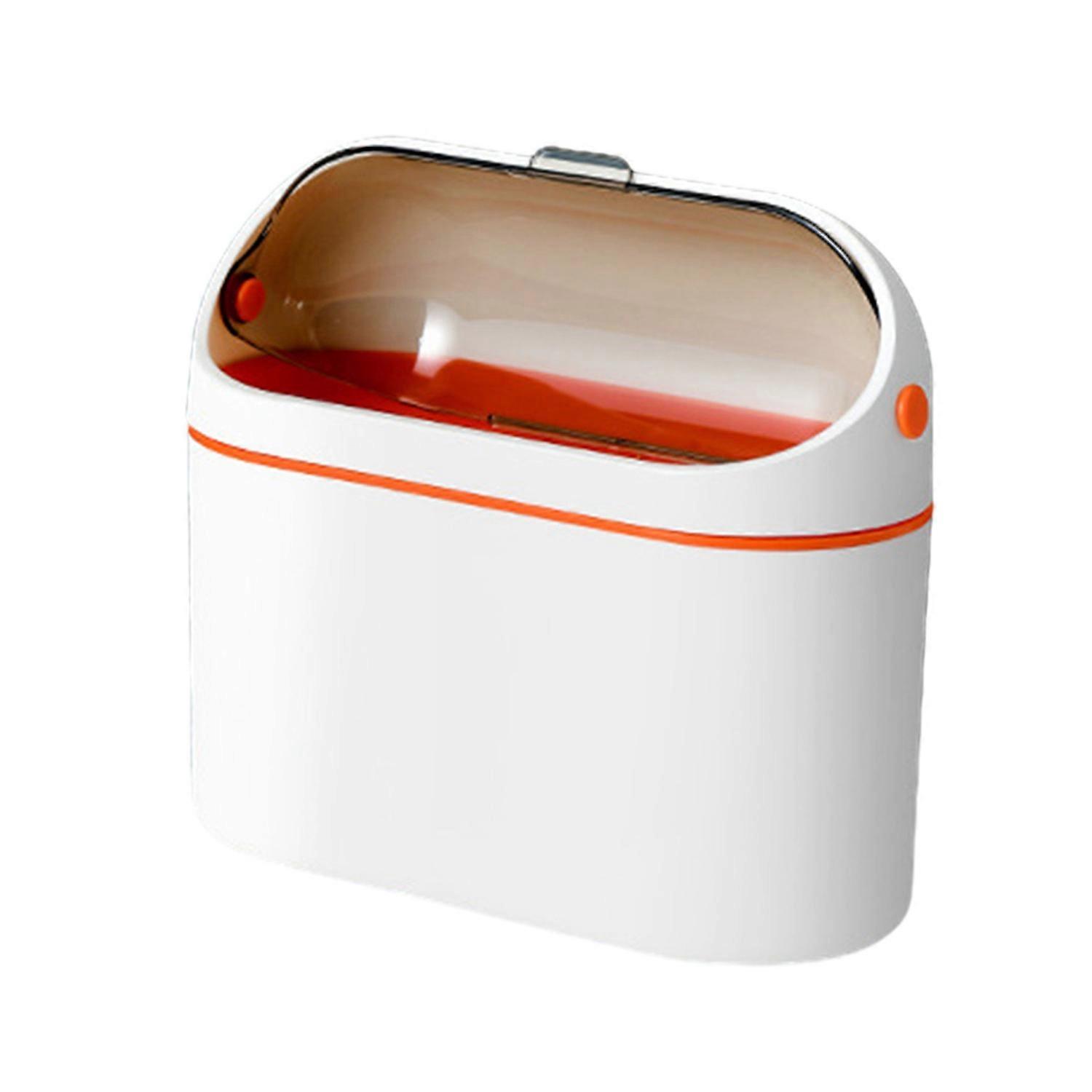 Countertop Trash Can with Clear Lid Large Capacity Detachable Modern Min Waste Rubbish Garbage