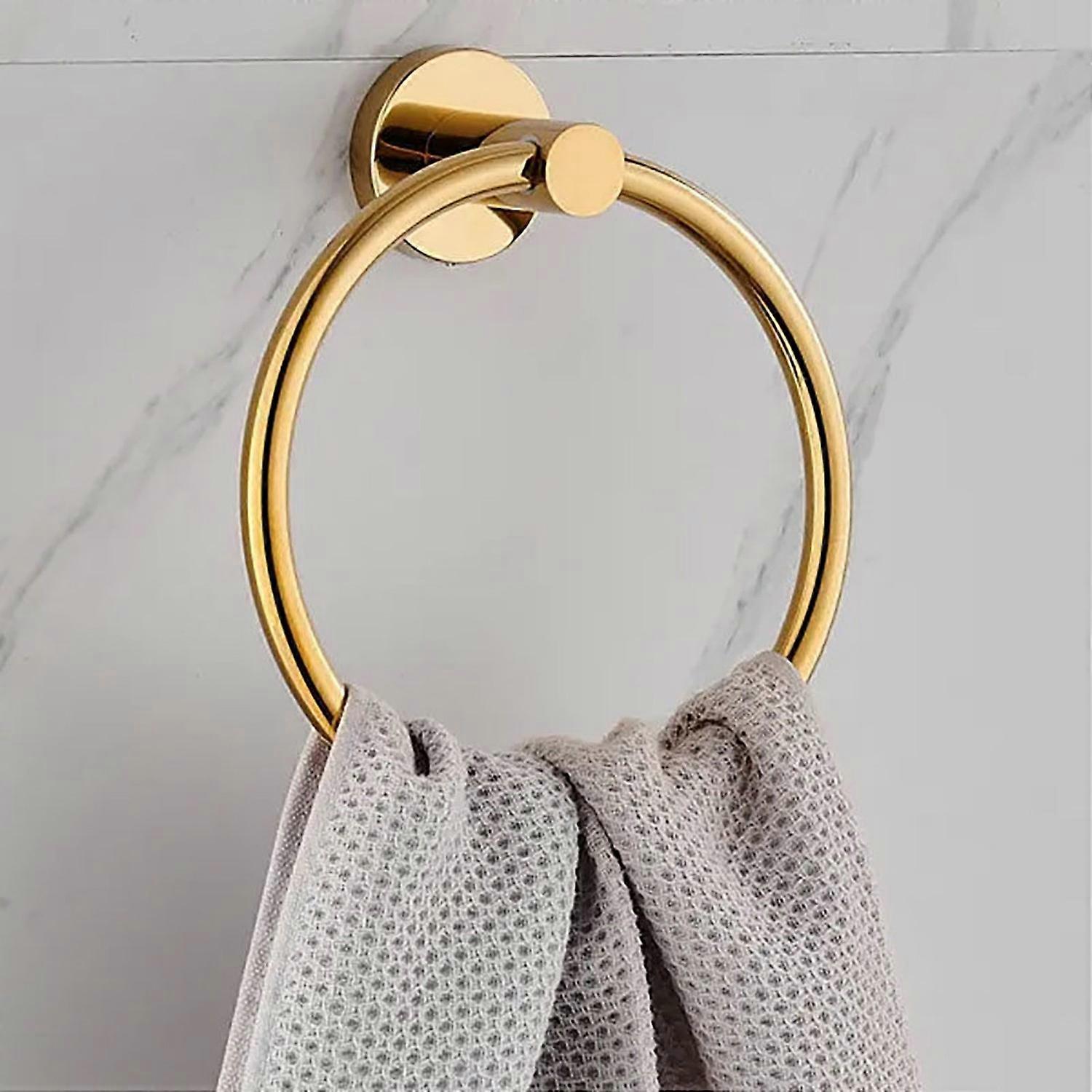 LEC Mini Towel Ring - Suction Cup Towel Holder For Bathroom, No Drill Adhesive Towel Rack