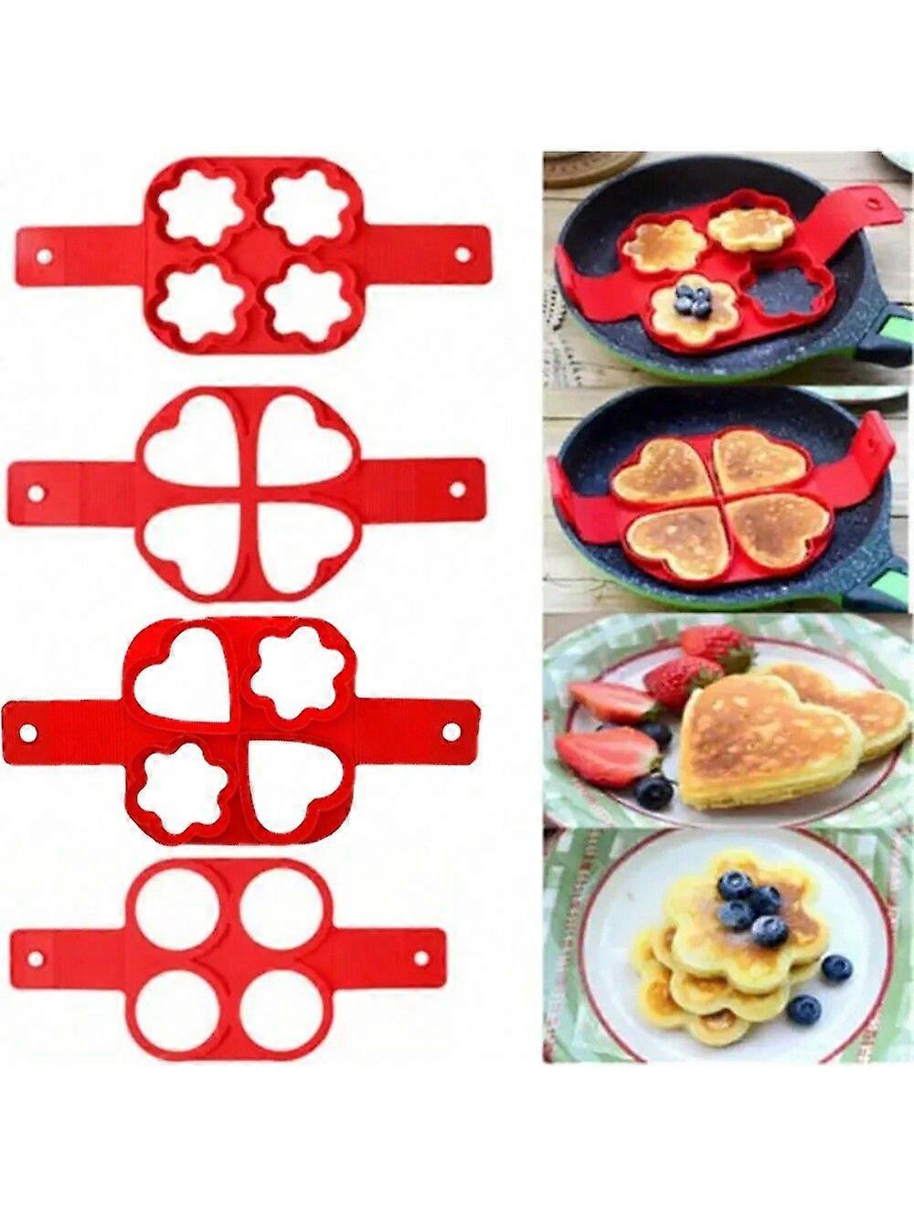 1 قطعة سيليكون البيض الصياد العفن غير لاصق فطيرة العفن المطبخ القلي مع أشكال مختلفة أواني الطبخ تجهيزات المطاكل للمطعم المنزلي