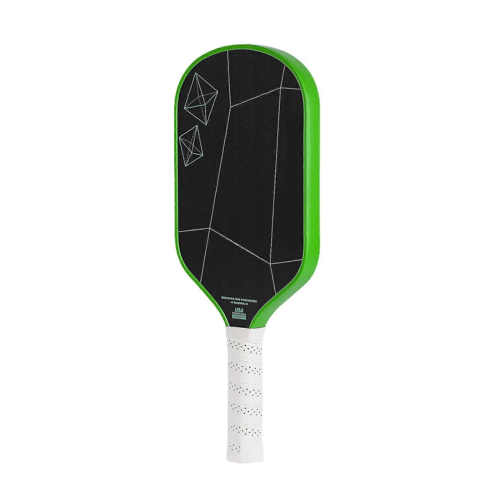 Pickleball Paddle Ergonomic Pickleball Racquet for Players Beginners Outdoor Green White Handle