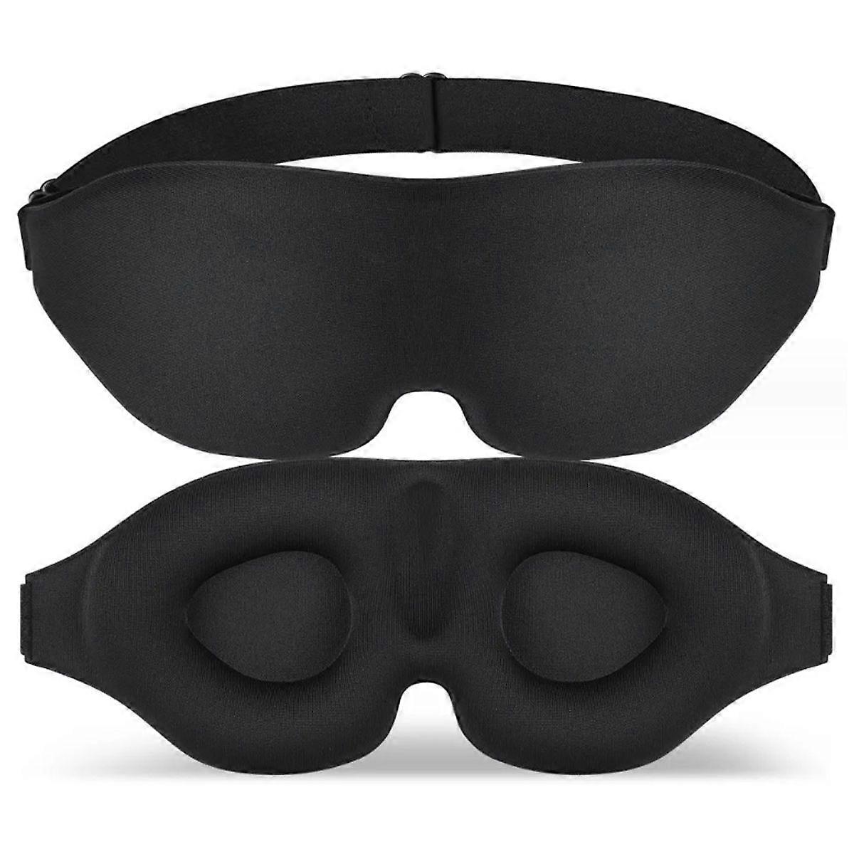 Sovmask, sovögonmask för kvinnor män, konturerad koppnattsögonbindel